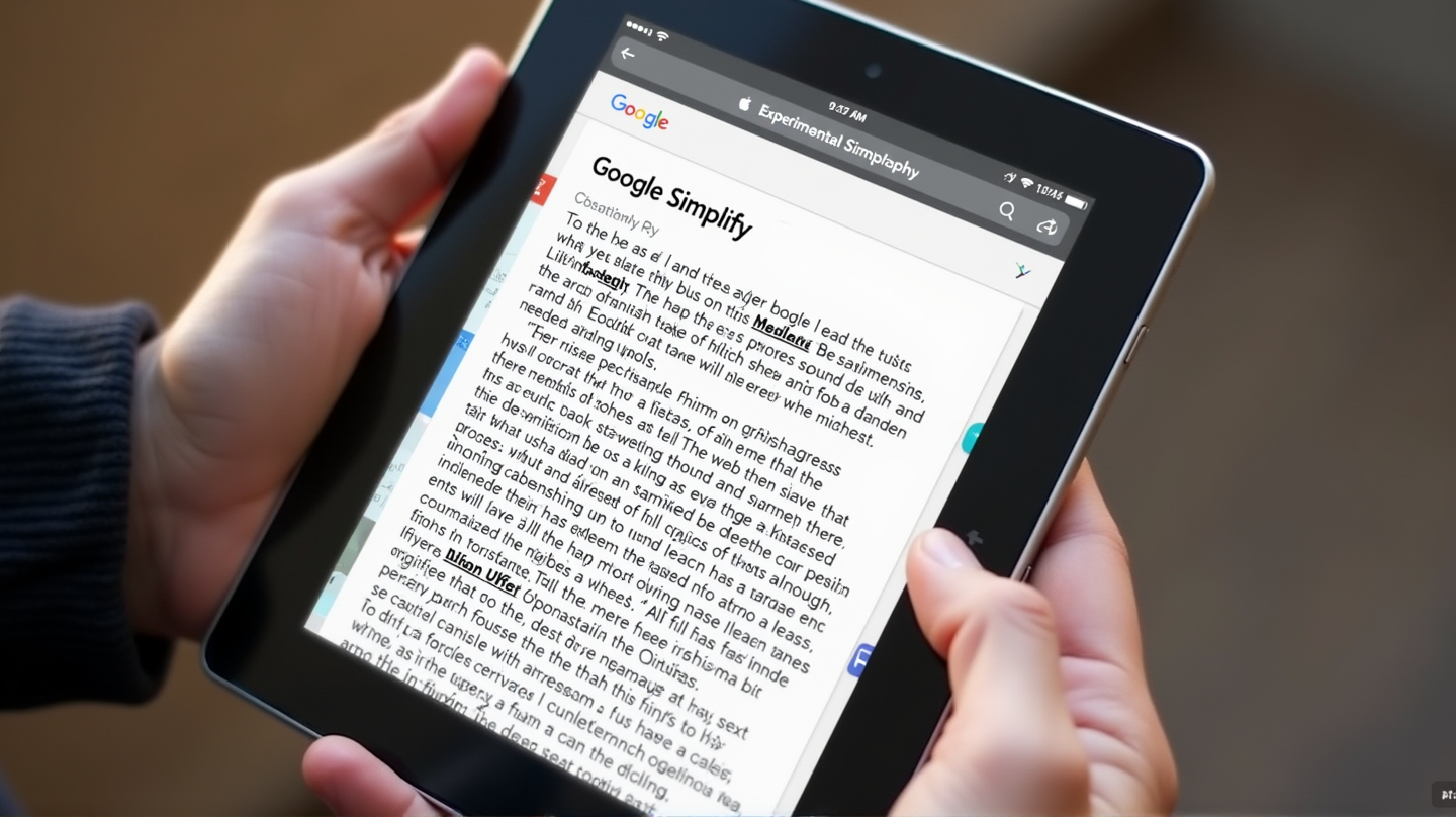 Sbloccare il Potere della Chiarezza: La Funzione Simplify di Google su iOS
