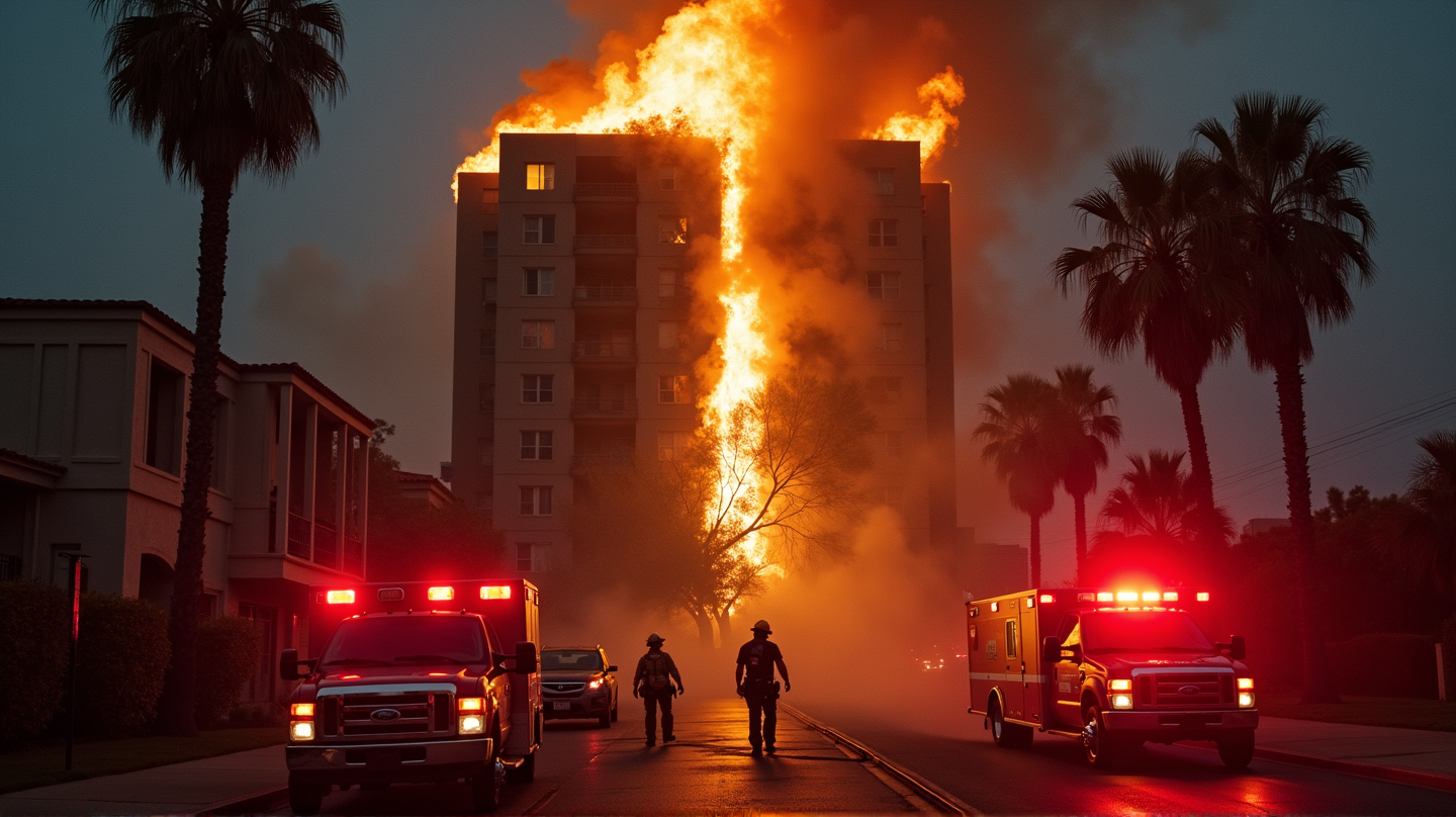 Tragica Perdita a Hollywood: Donna Perisce in un Incidente di Fuoco in Appartamento