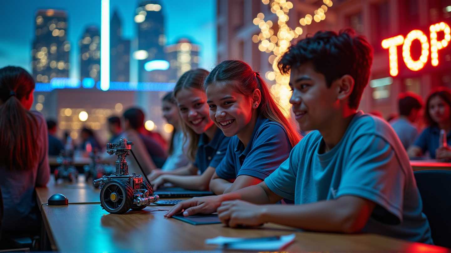 La Tommie Kunst Jr. High si Prepara per la Sfida Mondiale di Robotica a Dallas!