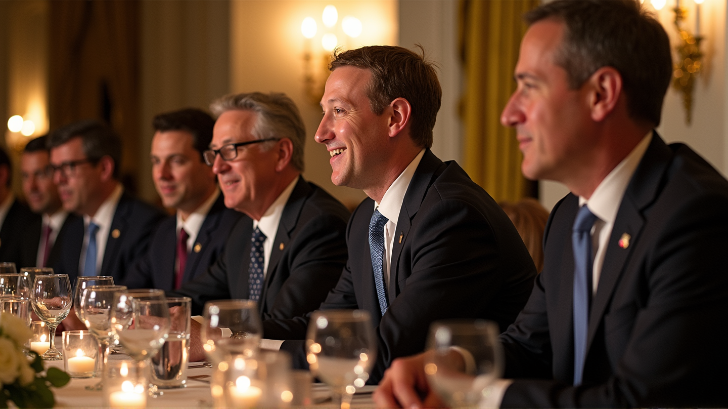 I Giganti della Tecnologia Elogiano Trump in una Cena Esclusiva alla Casa Bianca