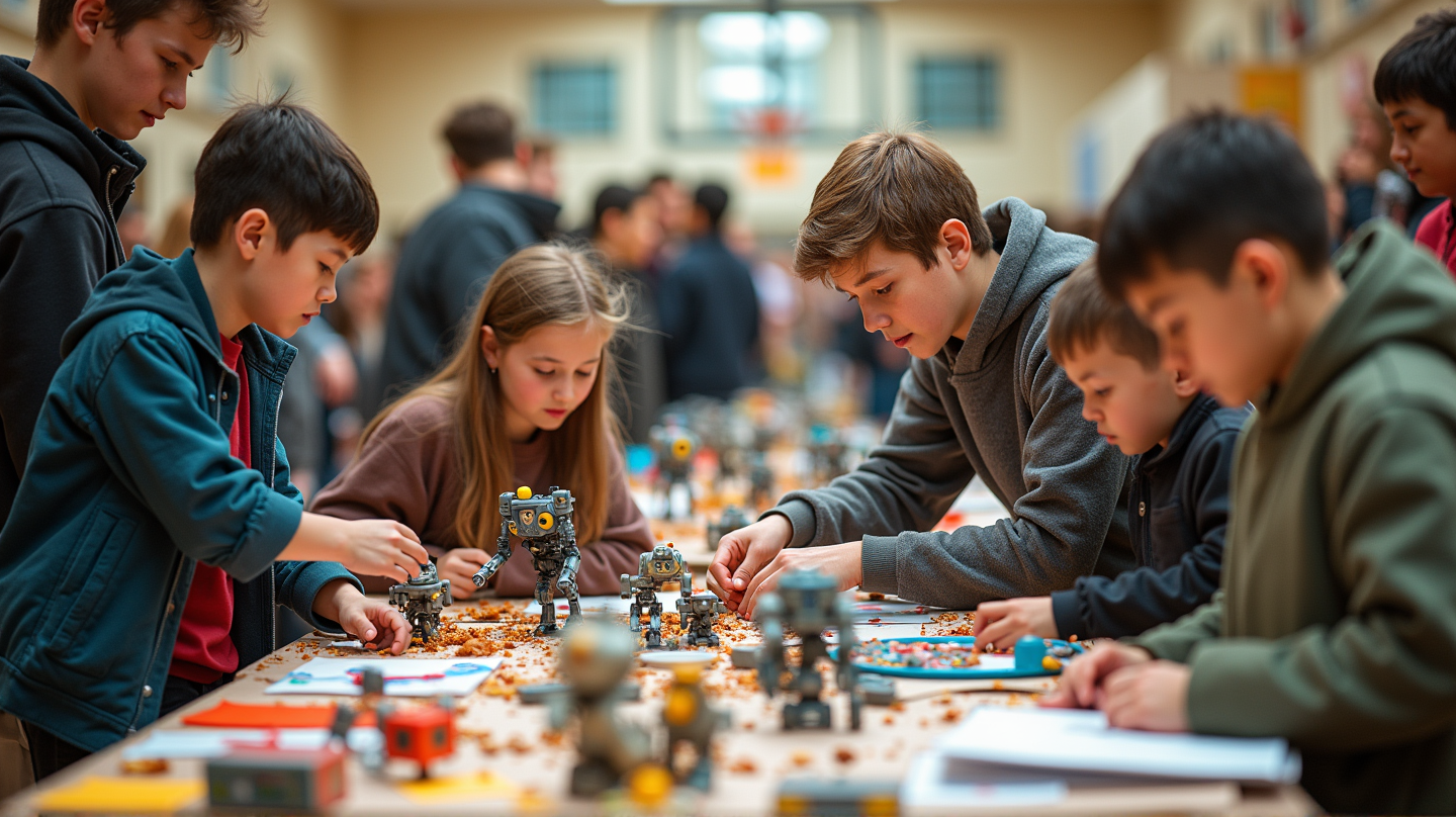 Fiera dell'Artigianato di Brewer High: Una Spinta Comunitaria per la Robotica