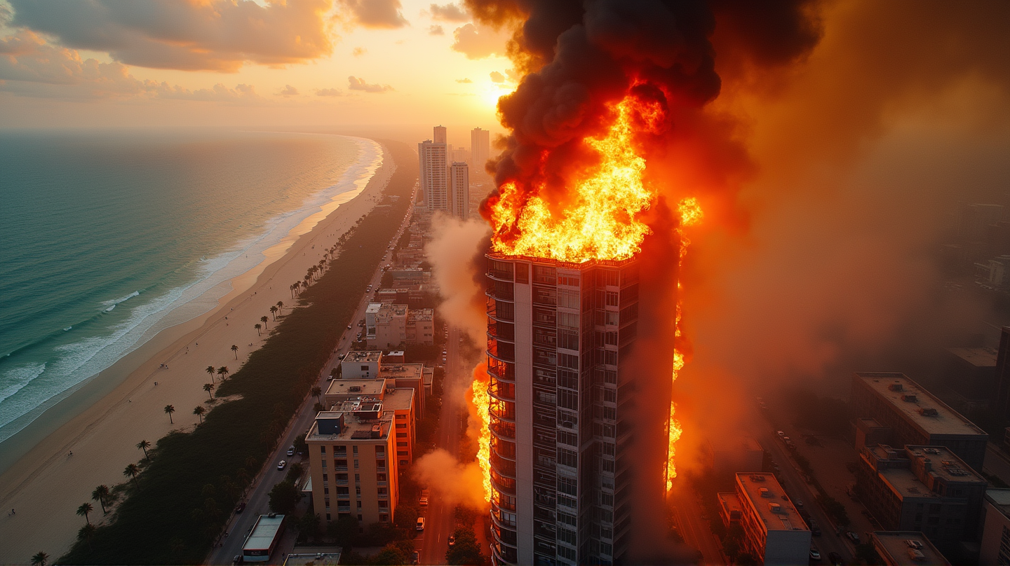 Drammatico Incendio a Hollywood Beach: 3 Ricoverati Dopo un Violento RoGO