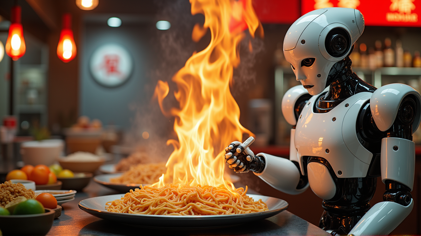 Il Fascinante Viaggio di Robowok nel Fast Food a Motore Robotico