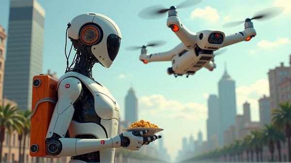 I Robot Invadono Hangzhou: La Campagna Futuristica di Consegne di Ele.me è Qui!