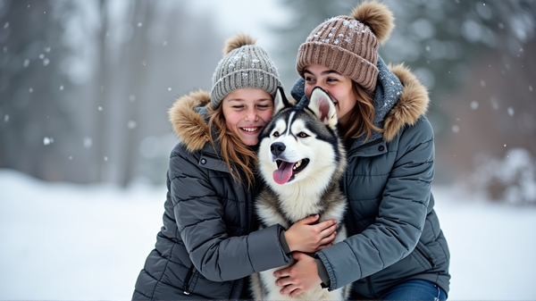 Riunione Commovente: Famiglia Riabbraccia Husky Scomparso da 3 Anni