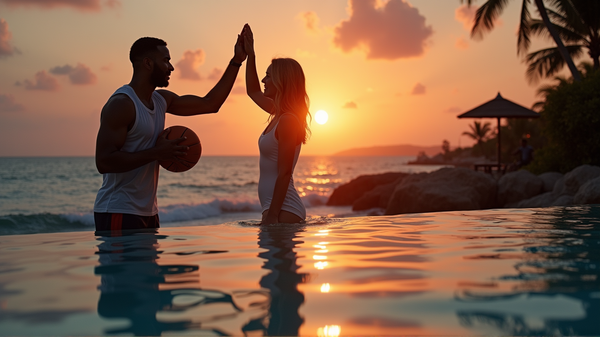 Romanticismo a Bordo Piscina: L'Indimenticabile Proposta di una Star Disney