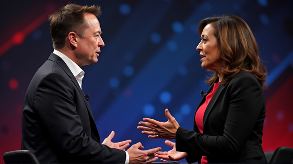 Elon Musk evidenzia l'ironia nella posizione di Kamala Harris sulla censura