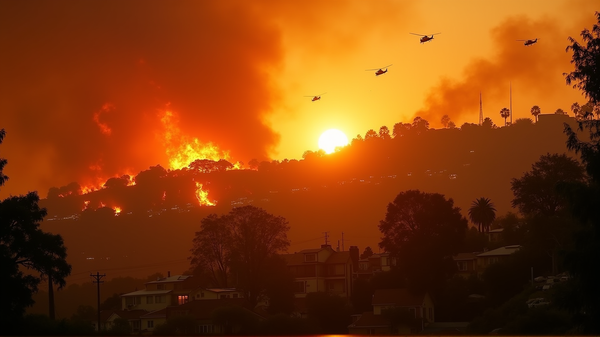 Sforzi eroici salvano Hollywood Hills da un devastante incendio d'auto