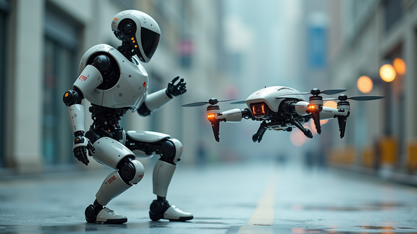 Guarda il Futuro Prendere Forma: Il Robot Lancia il Drone Mutaforma